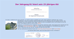 Desktop Screenshot of abi81.ziehen-abi.de