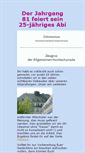 Mobile Screenshot of abi81.ziehen-abi.de